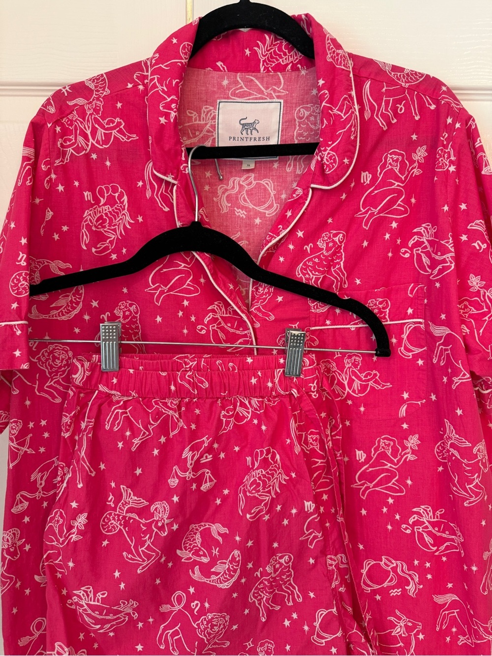 Printfresh Women’s Pink Daily Horoscope Pajama Set